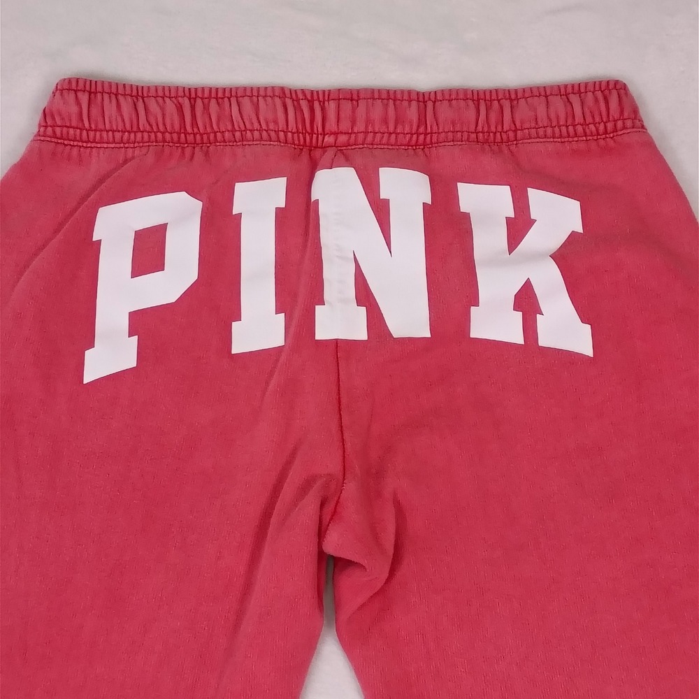 Victoria's Secret PINK Womens Jogger Sweatpants Pink Logo Graphic Large - Picture 11 of 12